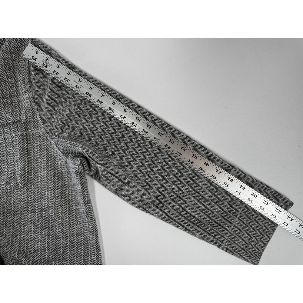 Soft Surroundings Shacket Womens Large Gray Herringbone Button Front‎ Jacket Top - Picture 13 of 13